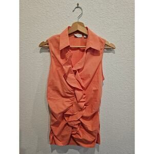 New York & co peachy blouse sz Medium